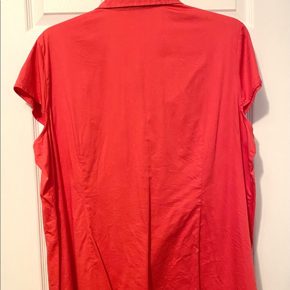 Dress Barn Paprika Cap Sleeve Blouse 22/24 EUC - Picture 3 of 4